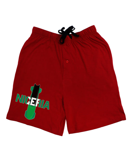 Nigeria Bobsled Adult Lounge Shorts by TooLoud-Lounge Shorts-TooLoud-Red-Small-Davson Sales