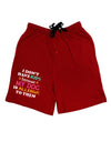 I Don't Have Kids - Dog Adult Lounge Shorts-Lounge Shorts-TooLoud-Red-Small-Davson Sales