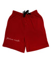 TooLoud Hakuna Matata Dark Adult Lounge Shorts-Lounge Shorts-TooLoud-Red-Small-Davson Sales