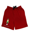 Nutcracker - Green Gold Black Text Adult Lounge Shorts - Red or Black-Lounge Shorts-TooLoud-Red-Small-Davson Sales