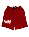 Bigfoot Adult Lounge Shorts by TooLoud-Lounge Shorts-TooLoud-Red-Small-Davson Sales