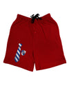 Wizard Tie Blue and Silver Adult Lounge Shorts-Lounge Shorts-TooLoud-Red-Small-Davson Sales