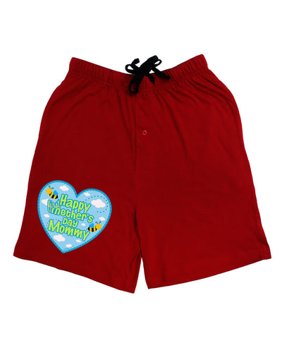 Happy First Mother's Day Mommy - Blue Adult Lounge Shorts by TooLoud-Lounge Shorts-TooLoud-Black-Small-Davson Sales