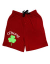 O'Dang - St Patrick's Day Adult Lounge Shorts-Lounge Shorts-TooLoud-Red-Small-Davson Sales