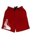 San Francisco Bay Bridge Adult Lounge Shorts-Lounge Shorts-TooLoud-Red-Small-Davson Sales