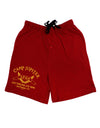 Camp Jupiter - SPQR Banner - Gold Adult Lounge Shorts - Red or Black by TooLoud-Lounge Shorts-TooLoud-Black-Small-Davson Sales