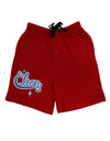 Clean Text Adult Lounge Shorts-Lounge Shorts-TooLoud-Red-Small-Davson Sales