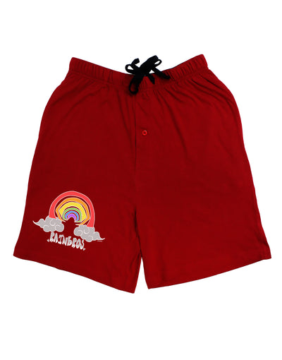 TooLoud RAINBROS Dark Adult Lounge Shorts-Lounge Shorts-TooLoud-Red-Small-Davson Sales