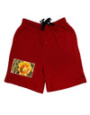 Bee Cactus Adult Lounge Shorts-Lounge Shorts-TooLoud-Red-Small-Davson Sales