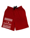 I Heart Christmas Ugly Christmas Sweater Adult Lounge Shorts - Red or Black-Lounge Shorts-TooLoud-Red-Small-Davson Sales