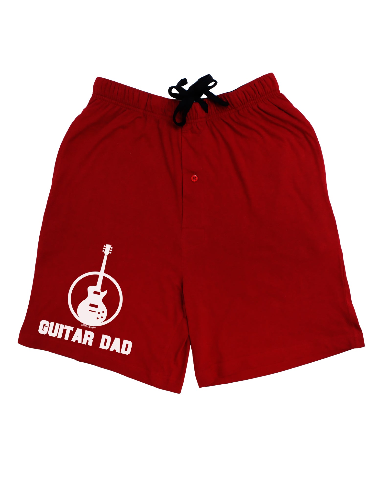 Guitar Dad Adult Lounge Shorts by TooLoud-Lounge Shorts-TooLoud-Black-Small-Davson Sales