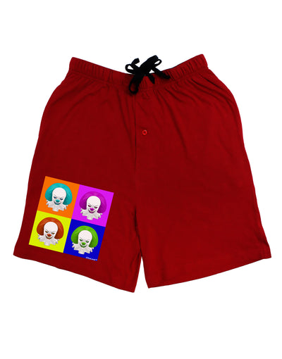 Clown Face Pop Art Adult Lounge Shorts-Lounge Shorts-TooLoud-Red-Small-Davson Sales