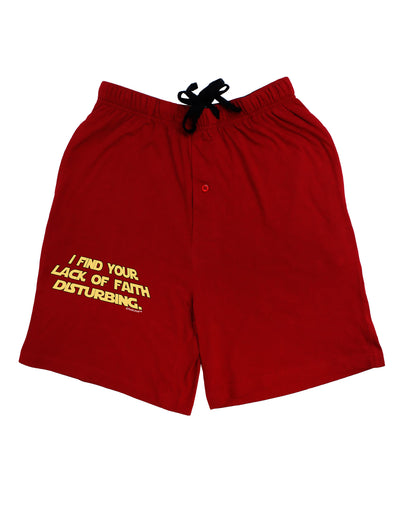 Lack of Faith Adult Lounge Shorts-Lounge Shorts-TooLoud-Red-Small-Davson Sales