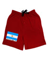 Argentina Flag Adult Lounge Shorts-Lounge Shorts-TooLoud-Red-Small-Davson Sales