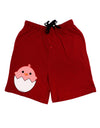 Cute Hatching Chick - Pink Adult Lounge Shorts - Red or Black by TooLoud-Lounge Shorts-TooLoud-Red-Small-Davson Sales