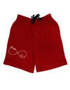 Always Infinity Symbol Adult Lounge Shorts-Lounge Shorts-TooLoud-Red-Small-Davson Sales