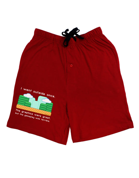 The Gameplay Was Terrible Adult Lounge Shorts-Lounge Shorts-TooLoud-Red-Small-Davson Sales