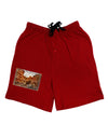 Colorado Painted Rocks Text Adult Lounge Shorts-Lounge Shorts-TooLoud-Red-Small-Davson Sales