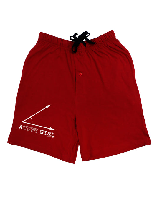 Acute Girl Adult Lounge Shorts-Lounge Shorts-TooLoud-Red-Small-Davson Sales