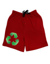 Recycle Green Adult Lounge Shorts by TooLoud-Lounge Shorts-TooLoud-Black-Small-Davson Sales