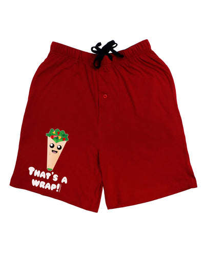 Thats A Wrap Cute Wrap Adult Lounge Shorts-Lounge Shorts-TooLoud-Red-Small-Davson Sales