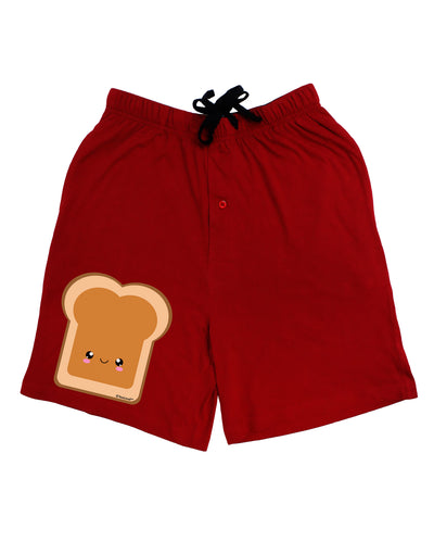 Cute Matching Design - PB and J - Peanut Butter Adult Lounge Shorts - Red or Black by TooLoud-Lounge Shorts-TooLoud-Black-Small-Davson Sales