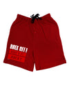 BACK OFF Keep 6 Feet Away Dark Adult Lounge Shorts-Lounge Shorts-TooLoud-Red-Small-Davson Sales