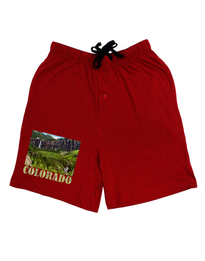 Beautiful Cliffs Colorado Adult Lounge Shorts by-Lounge Shorts-TooLoud-Red-Small-Davson Sales