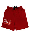 What's Shakin' Bacon Adult Lounge Shorts-Lounge Shorts-TooLoud-Red-Small-Davson Sales