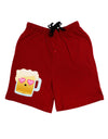 Cute Infatuated Beer Adult Lounge Shorts - Red or Black by TooLoud-Lounge Shorts-TooLoud-Black-Small-Davson Sales