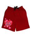 Be My Valentine Romantic Hearts Adult Lounge Shorts - Red or Black-Lounge Shorts-TooLoud-Red-Small-Davson Sales