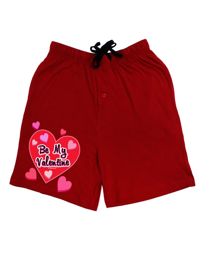 Be My Valentine Romantic Hearts Adult Lounge Shorts - Red or Black-Lounge Shorts-TooLoud-Red-Small-Davson Sales