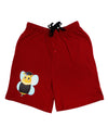 Graduation Bee Adult Lounge Shorts-Lounge Shorts-TooLoud-Red-Small-Davson Sales