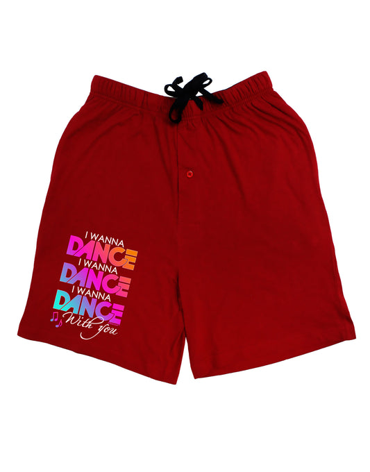 I Wanna Dance With You Adult Lounge Shorts-Lounge Shorts-TooLoud-Red-Small-Davson Sales