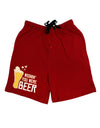 Wishin you were Beer Dark Adult Lounge Shorts-Lounge Shorts-TooLoud-Red-Small-Davson Sales