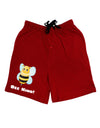 Bee Kind Adult Lounge Shorts-Lounge Shorts-TooLoud-Red-2XL-Davson Sales