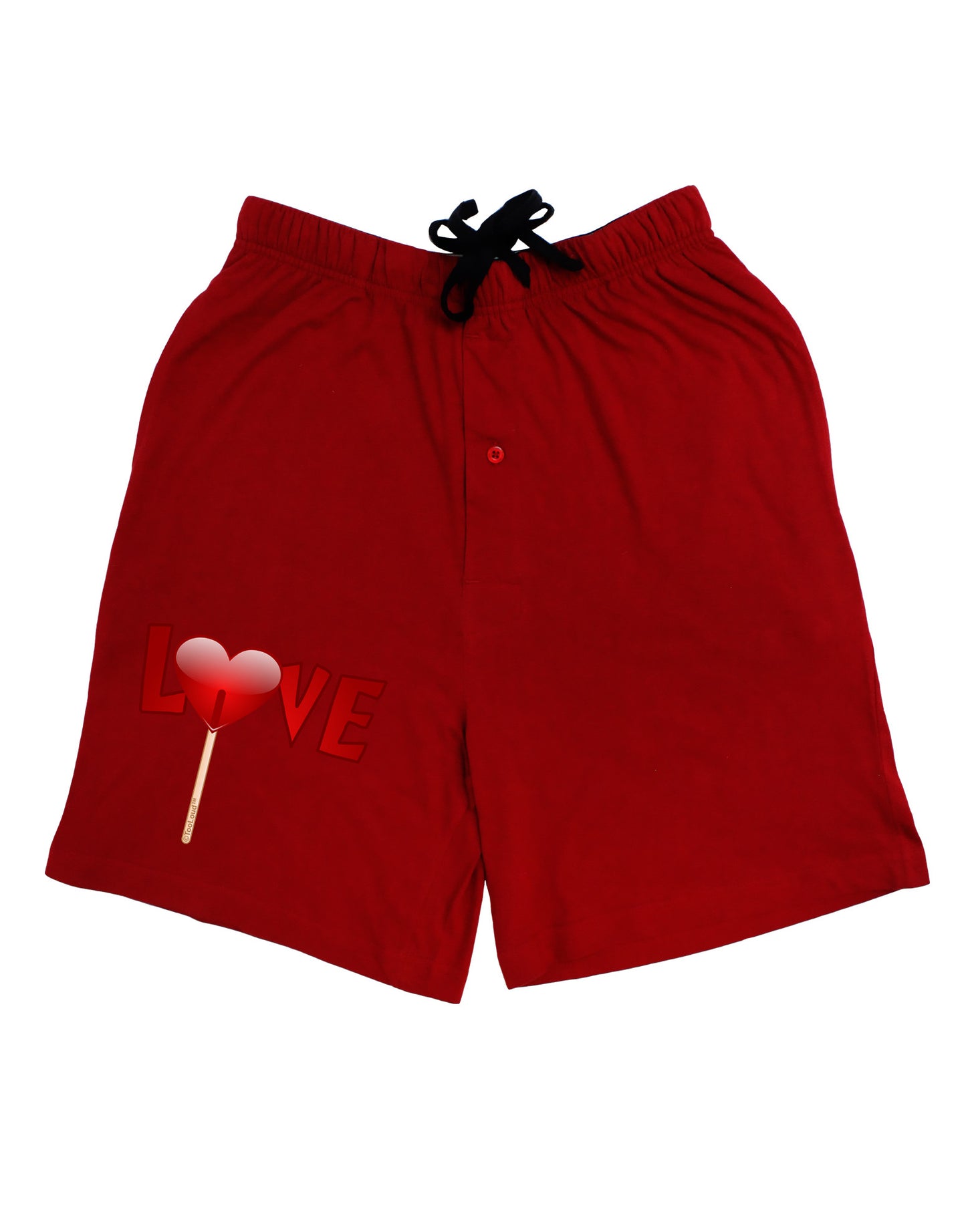 Love Lollipop Adult Lounge Shorts-Lounge Shorts-TooLoud-Red-Small-Davson Sales