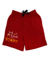 Eat Drink Scary Black Adult Lounge Shorts-Lounge Shorts-TooLoud-Red-Small-Davson Sales