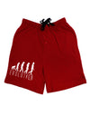 Evolution of Man Adult Lounge Shorts by TooLoud-Lounge Shorts-TooLoud-Red-Small-Davson Sales