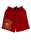 The Moon Herself Howls Adult Lounge Shorts-Lounge Shorts-TooLoud-Red-Small-Davson Sales