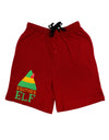 Matching Christmas Design - Elf Family - Brother Elf Adult Lounge Shorts - Red or Black-Lounge Shorts-TooLoud-Red-Small-Davson Sales