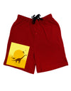 Brontosaurus and Pterodactyl Silhouettes with Sun Adult Lounge Shorts - Red or Black by TooLoud-Lounge Shorts-TooLoud-Black-Small-Davson Sales