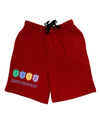 Happy Hanukkah Dreidels Adult Lounge Shorts - Red or Black-Lounge Shorts-TooLoud-Red-Small-Davson Sales