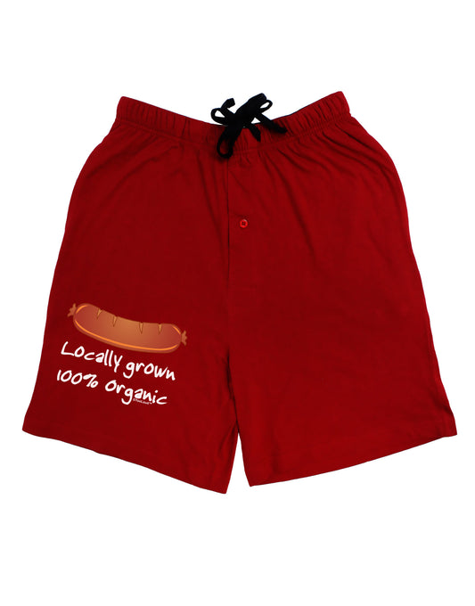 Locally Grown Organic Sausage Adult Lounge Shorts-Lounge Shorts-TooLoud-Red-Small-Davson Sales