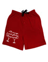 At My Age I Need Glasses - Margarita Adult Lounge Shorts - Red or Black by TooLoud-Lounge Shorts-TooLoud-Red-Small-Davson Sales
