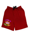 Queen Of Mardi Gras Adult Lounge Shorts-Lounge Shorts-TooLoud-Red-Small-Davson Sales