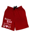 Declare War on Negativity Adult Lounge Shorts by-Lounge Shorts-TooLoud-Red-Small-Davson Sales