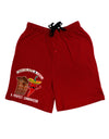 Chiles and Chocolate Adult Lounge Shorts-Lounge Shorts-TooLoud-Red-Small-Davson Sales