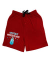 Winter Wonderland Snowman Relaxed Adult Lounge Shorts-Lounge Shorts-TooLoud-Red-Small-Davson Sales