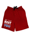 Be The Best Version Of You Adult Lounge Shorts by TooLoud-Lounge Shorts-TooLoud-Red-Small-Davson Sales
